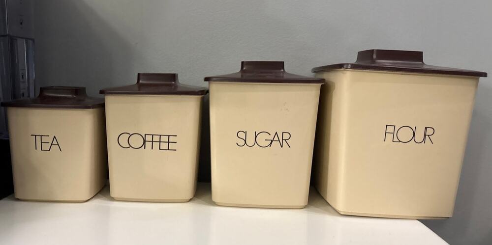 Vtg 1970's Tucker Housewares Nesting Canisters